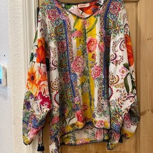 Johnny Was plus-size tunic